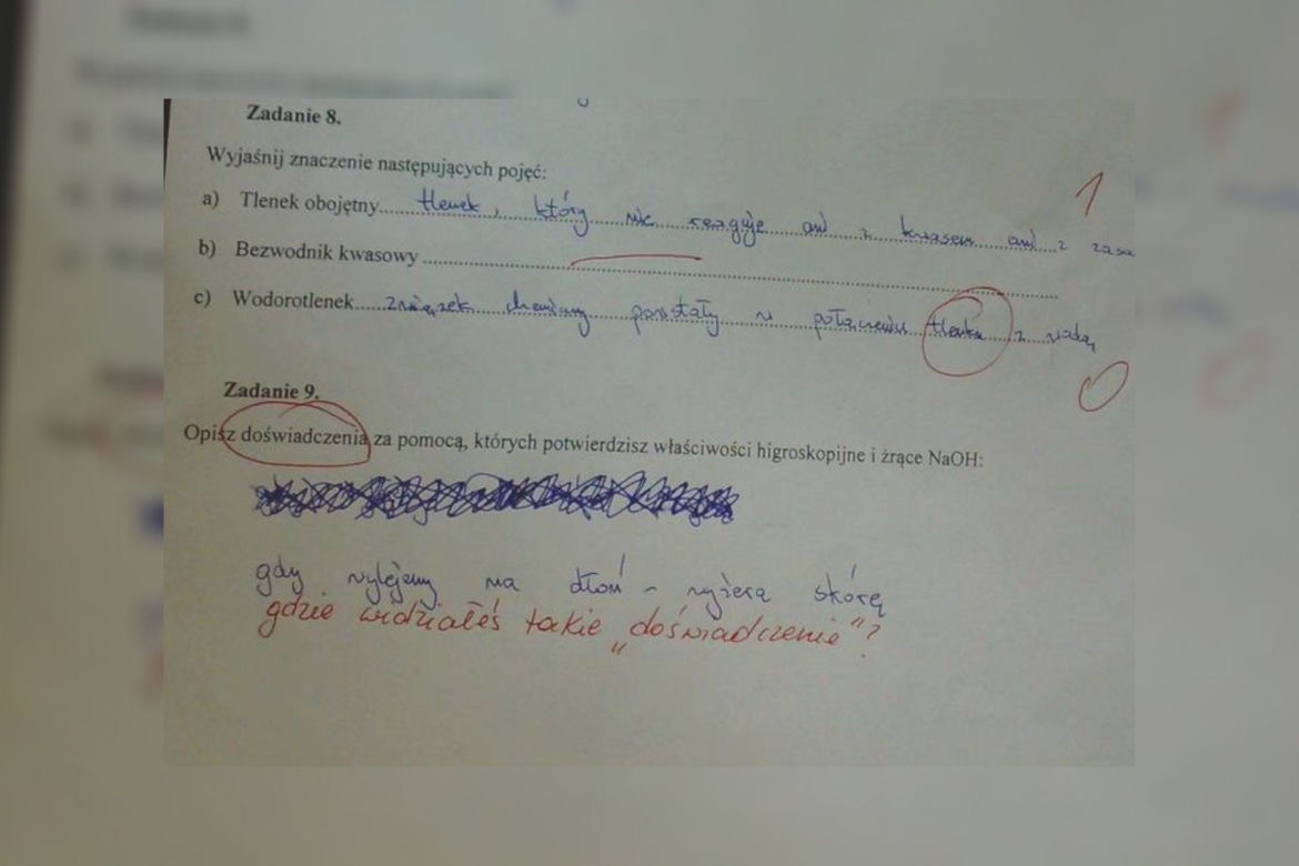 Nowe i prawdziwe HITY ze sprawdzianów 2021! Nauczyciel płakał, jak sprawdzał [ZDJĘCIA]
