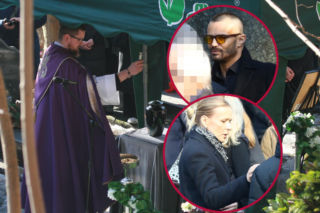 Pogrzeb Mirosława Krawczyka: Aneta Zając z synami i Mikołaj Krawczyk nie zamienili ani słowa