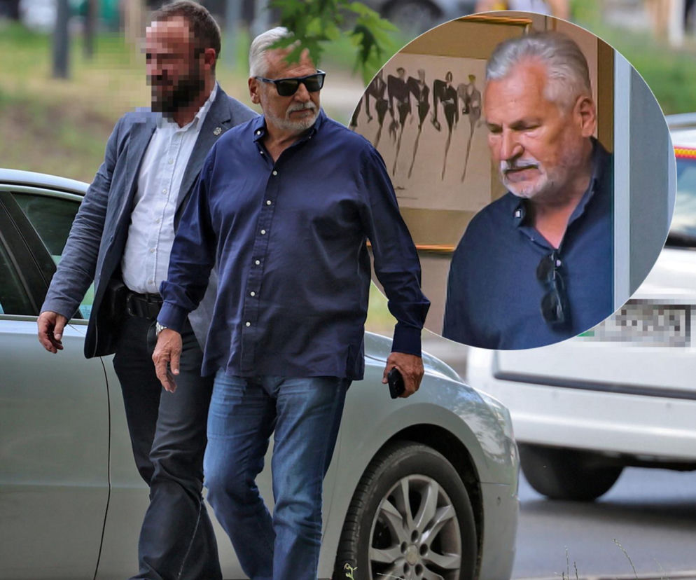 Aleksander Kwaśniewski obok limuzyny. Na miniaturze zbliżenie po wizycie u fryzjera. Więcej przeczytasz na SE.
