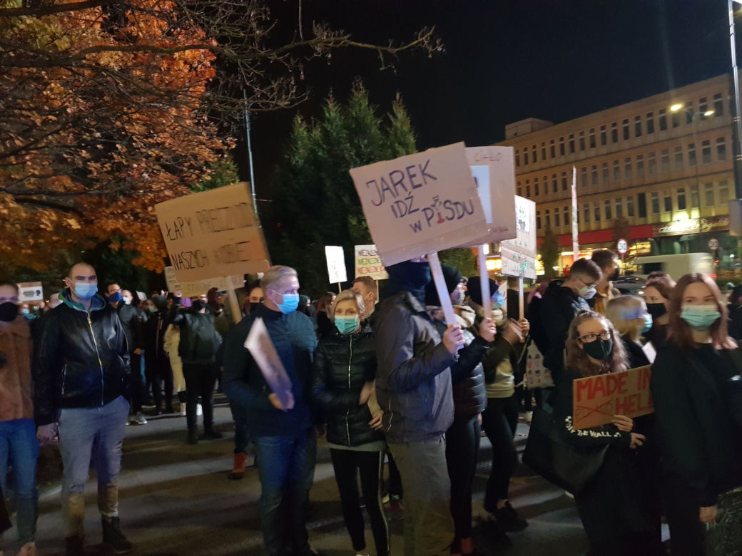 Protesty kobiet w Olsztynie