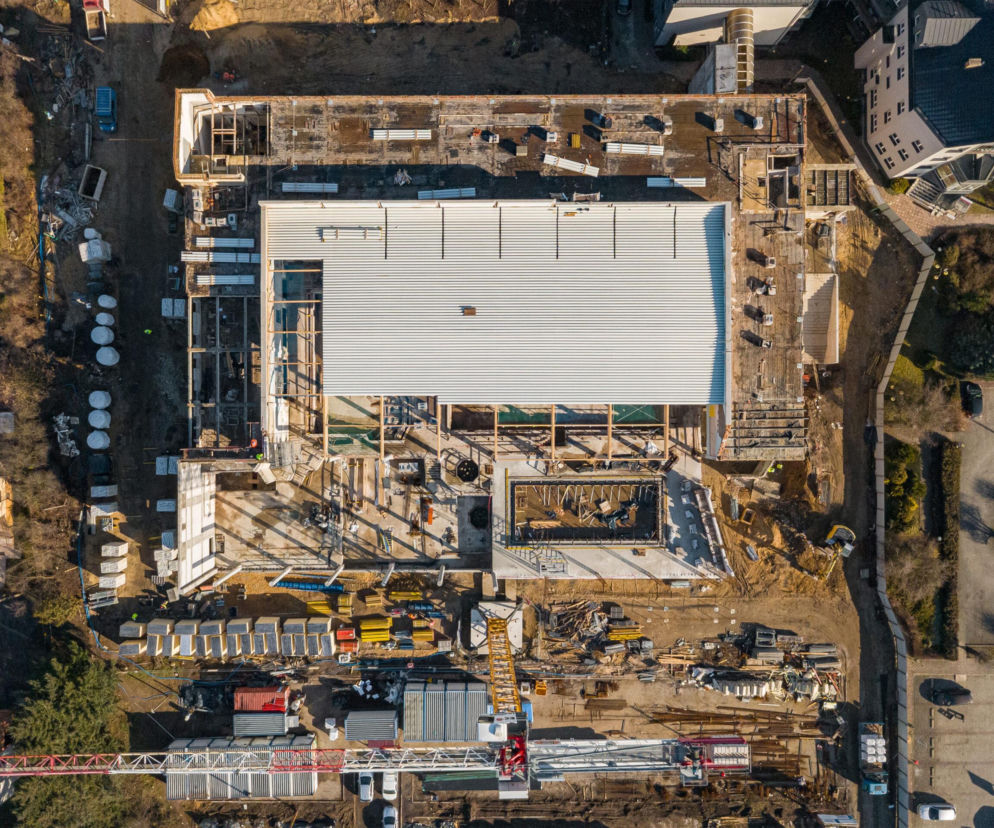 Akwawit pod dachem. Zobacz postępy na wielkiej budowie