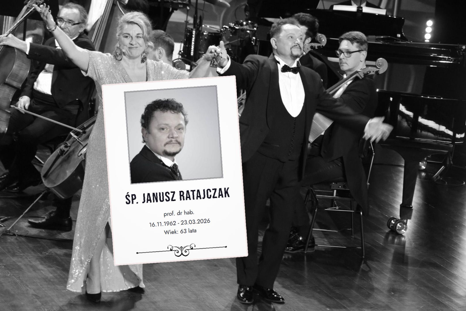 Żona opłakuje tragicznie zmarłego Janusza Ratajczaka. 