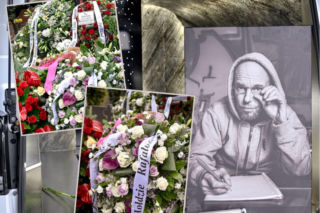 Grób Pono utonął w kwiatach. Wzruszające napisy na szarfach łamią serca