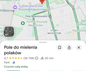 Skandal w Google Maps. Ktoś zmienił nazwy znanych miejsc w Polsce