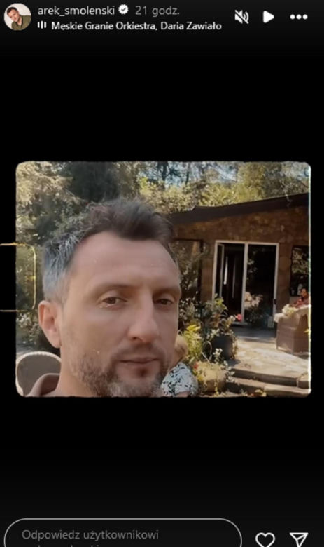 M jak miłość nowy sezon. Bartek (Arkadiusz Smoleński) na planie