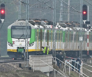 Miejsce uszkodzonych torów