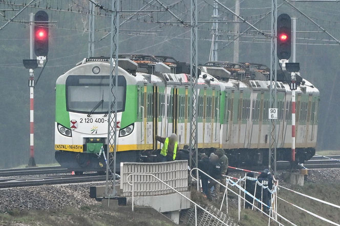 Miejsce uszkodzonych torów