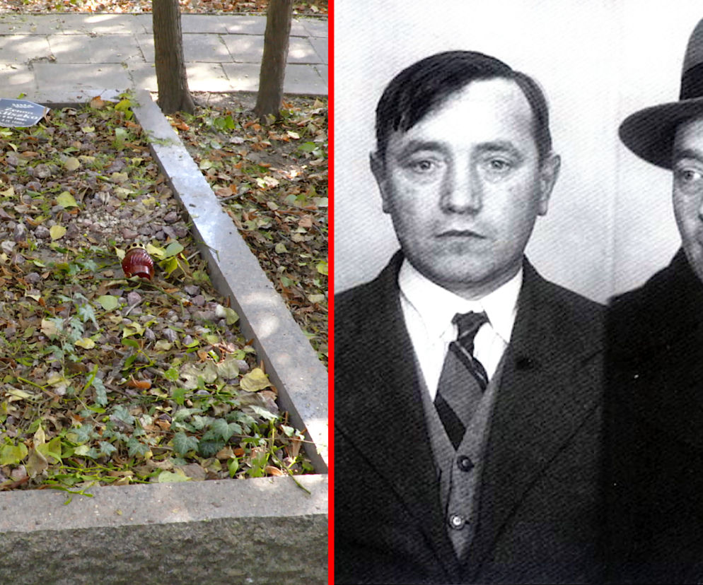 Grób Zenona Kliszko i młody Bolesław Bierut