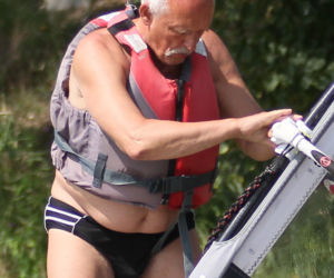 Janusz Korwin-Mikke z żoną na wakacjach