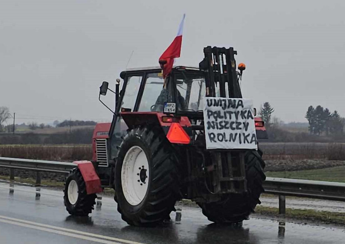 Protest rolników z Podkarpacia w Przeworsku