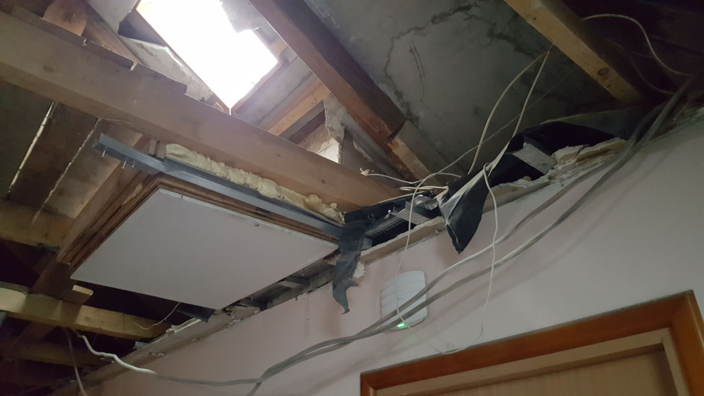 Remont poddasza Małej Galerii