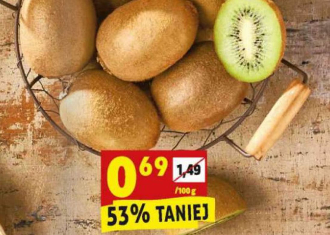 kiwi 0,69 zł/100g