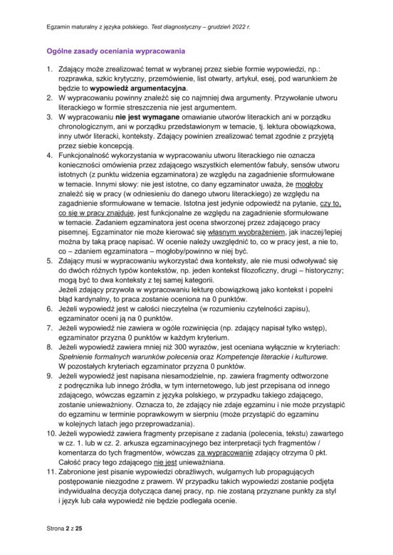 Matura próbna: polski. Klucz odpowiedzi. Jak należało napisać wypracowanie?