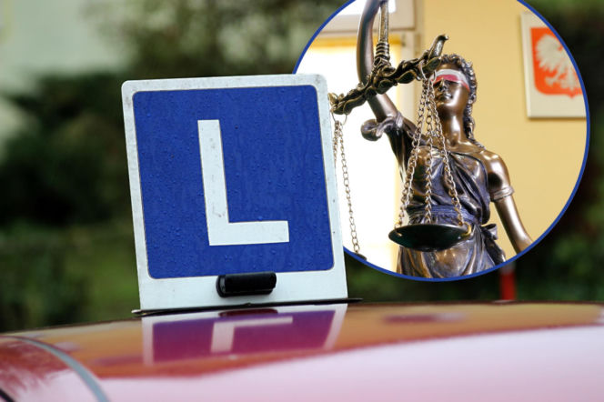 Instruktor jazdy oskarżony o 17 przestępstw. „Poświadczał nieprawdę”