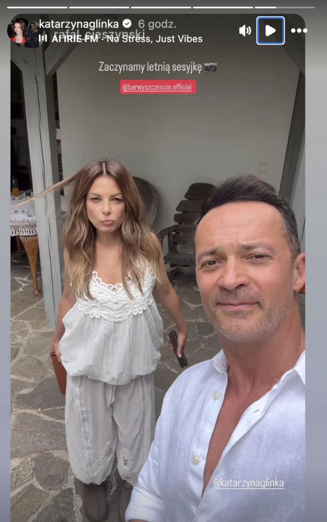 Barwy szczęścia. Kasia (Katarzyna Glinka), Mariusz (Rafał Cieszyński)