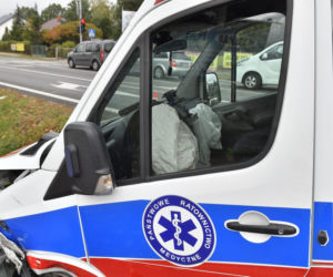 Wypadek karetki w Koniku Nowym