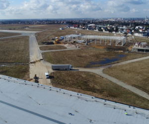 Postępy na budowie lotniska w Radomiu - marzec 2021
