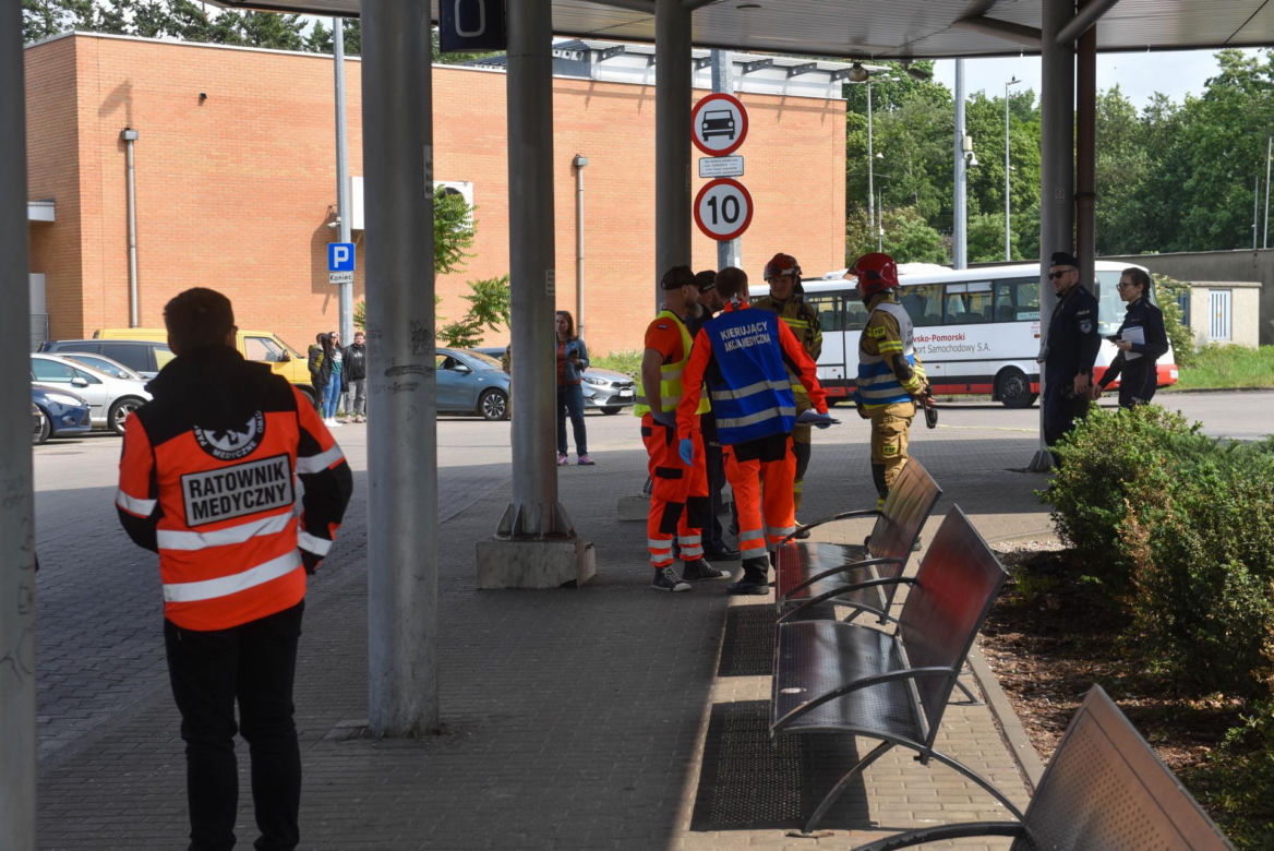 Wybuchy i strzelanina na dworcu autobusowym. Na szczęście, to tylko ćwiczenia