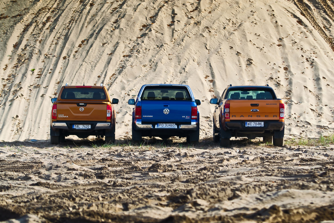 Nissan NP300 Navara, Volkswagen Amarok V6, Ford Ranger Wildtrak