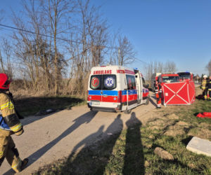 Dachowanie fiata w Słupowie