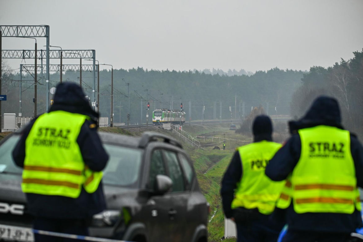 Miejsce uszkodzonych torów