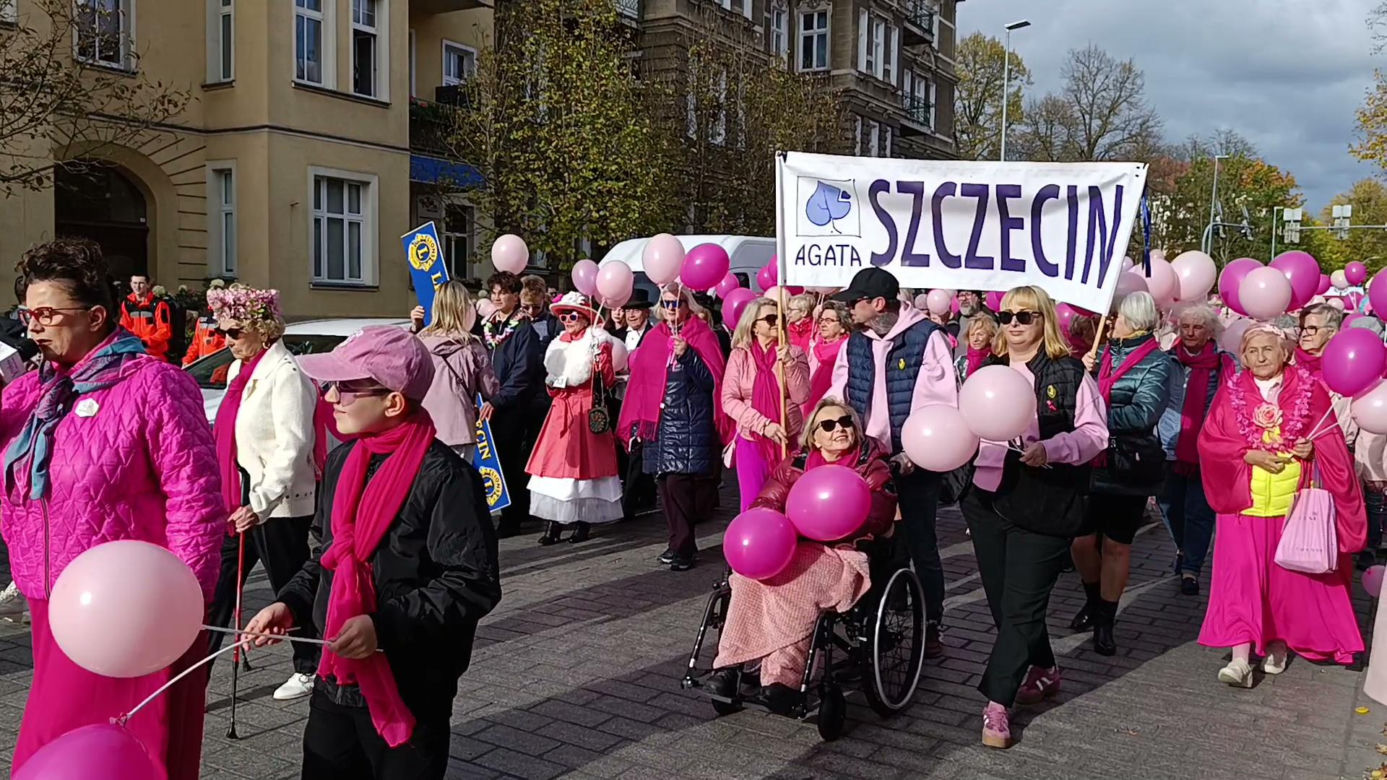 Marsz Różowej Wstążki w Szczecinie