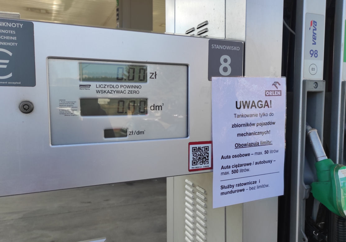 Zatankujesz tylko 50 litrów
