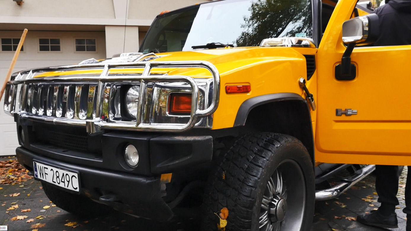 żółty Hummer w filmie "Miszmasz, czyli Kogel-Mogel 3"