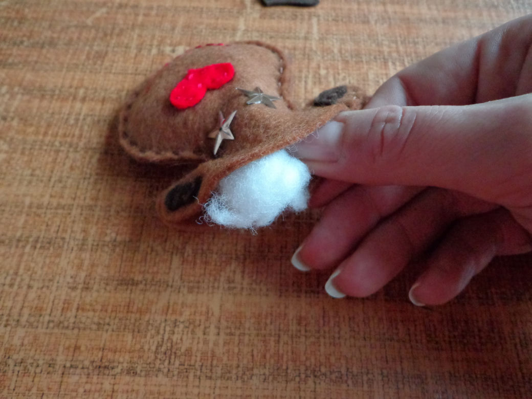 Filcowy renifer Rudolf na choinkę