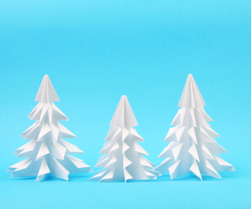 Choinka origami