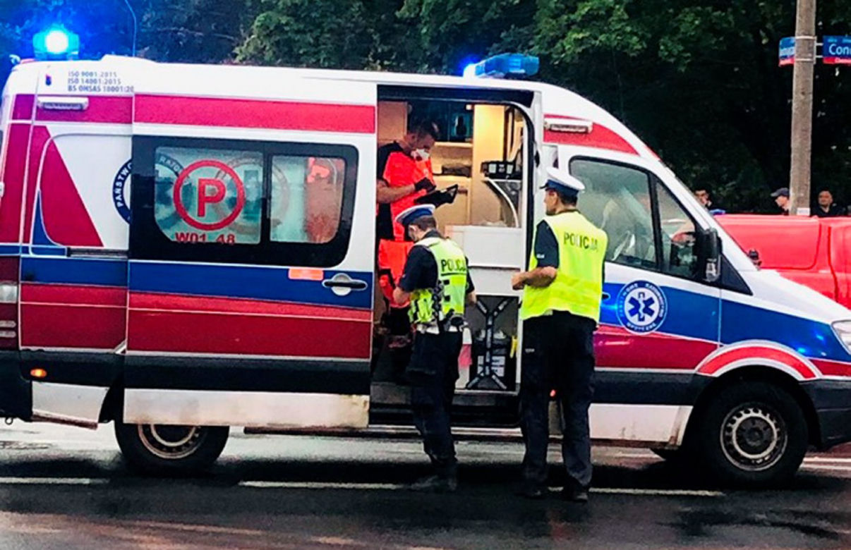 Groźny wypadek na bielanach 