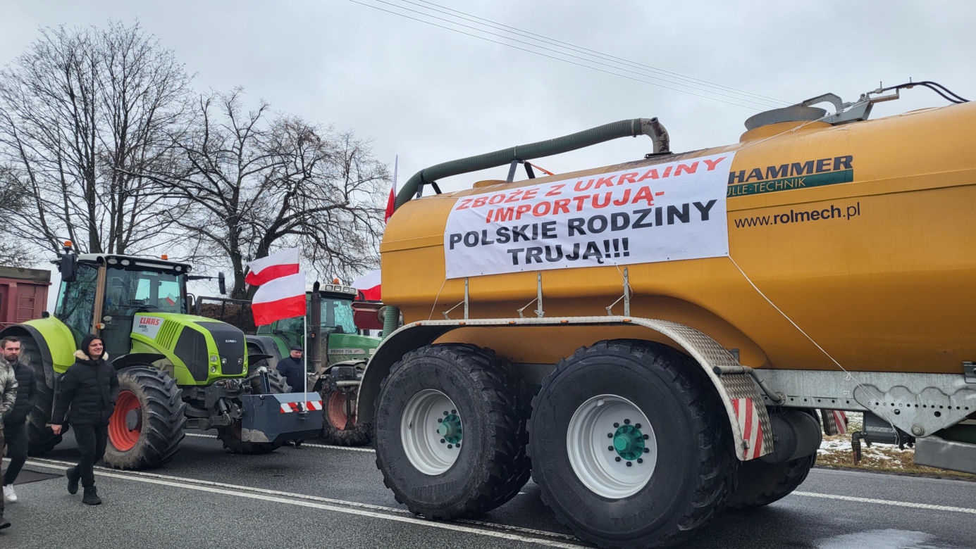 Protest rolników Zdany- Zbuczyn 