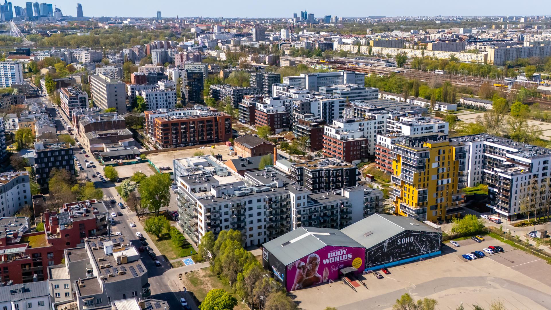 Nowe osiedla na Kamionku w Warszawie