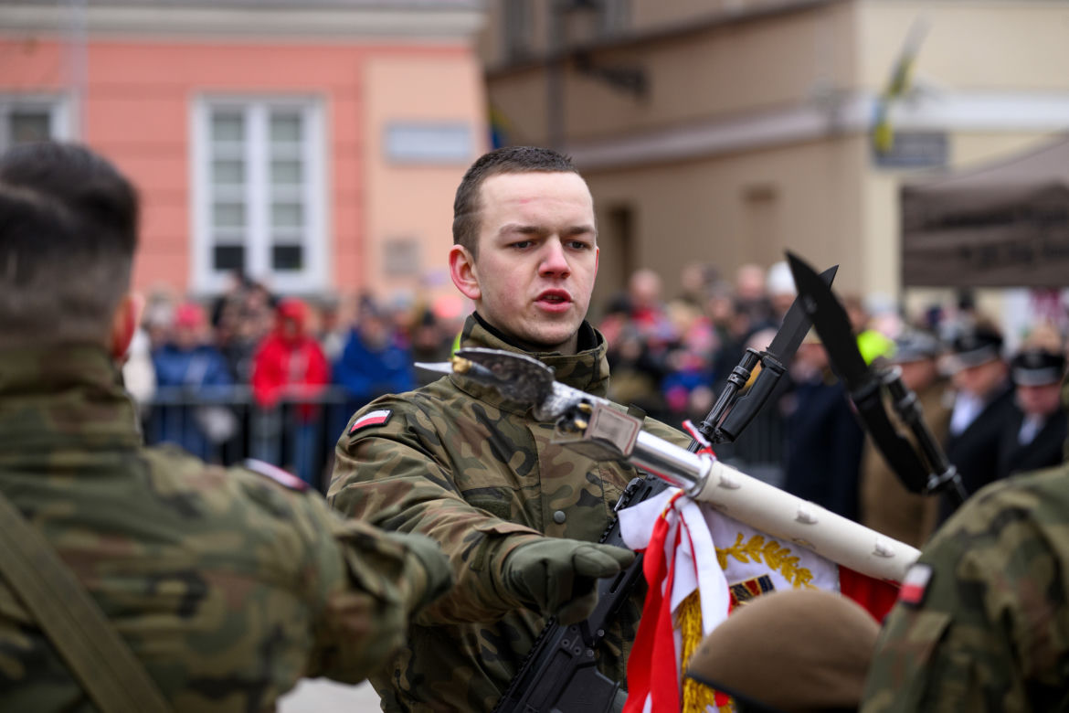 Przysięga terytorialsów w Poznaniu