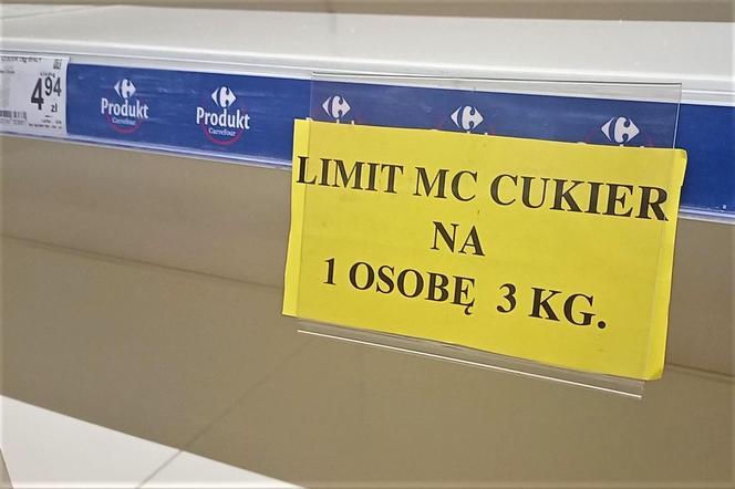 Brak cukru w polskich sklepach w lipcu 2022 roku