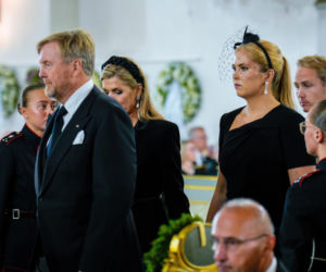 Karol Nawrocki na pogrzebie króla