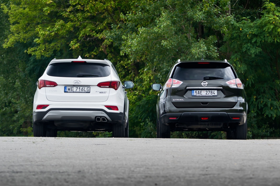 Nissan X-Trail 1.6 dCi AWD Tekna vs. Hyundai Santa Fe 2.2 CRDi AWD Platinum