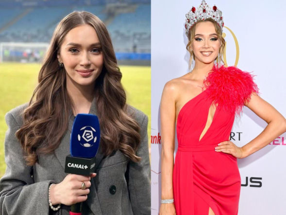 Miss Polski na boiskach Ekstraklasy! Aleksandra Klepaczka, nowa dziennikarka Canal+ [ZDJĘCIA]