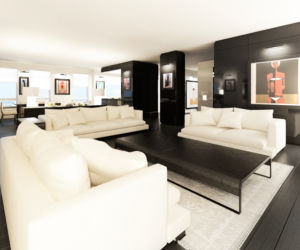 Apartament w czerni i w bieli. Projekt pracowni 81.WAW.pl