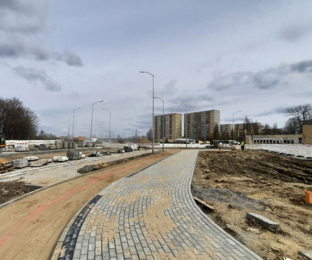 Przebudowa ul. Szafera - kwiecień 2021