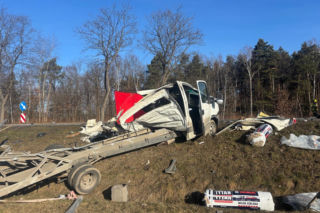 Śmiertelny wypadek na DK94 w Ładnej [ZDJĘCIA]