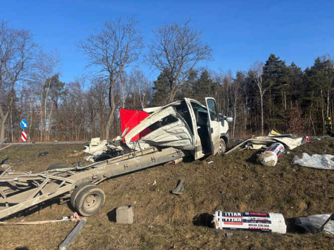 Śmiertelny wypadek na DK94 w Ładnej [ZDJĘCIA]