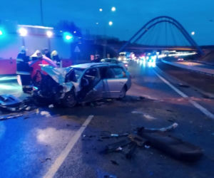 Jurowce. Tragiczny wypadek na DK 8. Audi najechało na tył cysterny