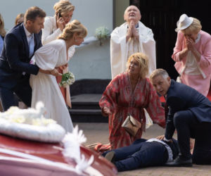 M jak miłość odc. 1562. Sonia (Barbara Wypych), Janek (Tomas Kollarik), Sobańska (Ewa Kasprzyk), Artur (Robert Moskwa), Ula (Iga Krefft), Bartek (Arkadiusz Smoleński)