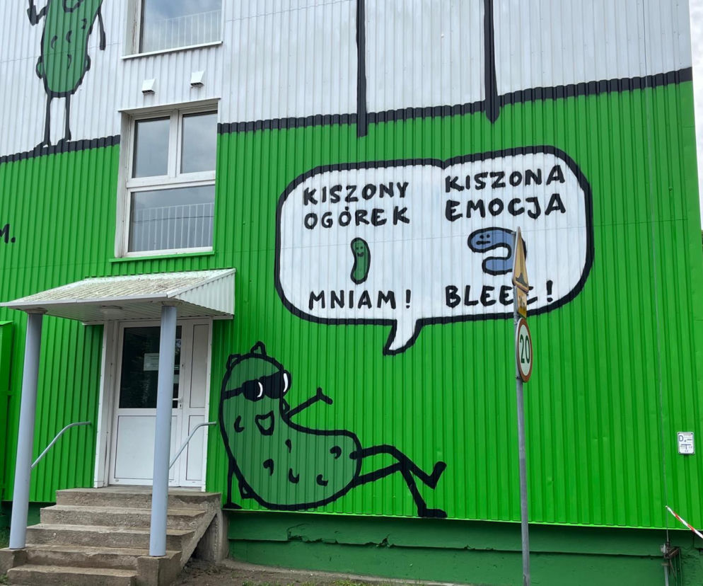 Kiś ogórki, nie emocje. Nowy białostocki mural zachęca do wentylowania 