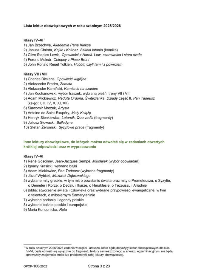 Próbny egzamin ósmoklasisty 2026 CKE: język polski, arkusze CKE, pytania i odpowiedzi