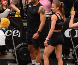 Anna Lewandowska z przystojnym Latynosem na zawodach Hyrox