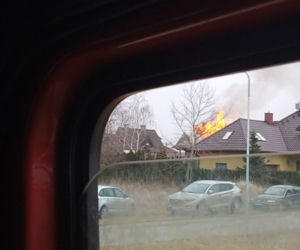Pożar w Kotowicach pod Wrocławiem