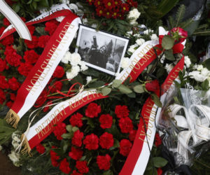 Pogrzeb fotoreportera Adama Chełstowskiego