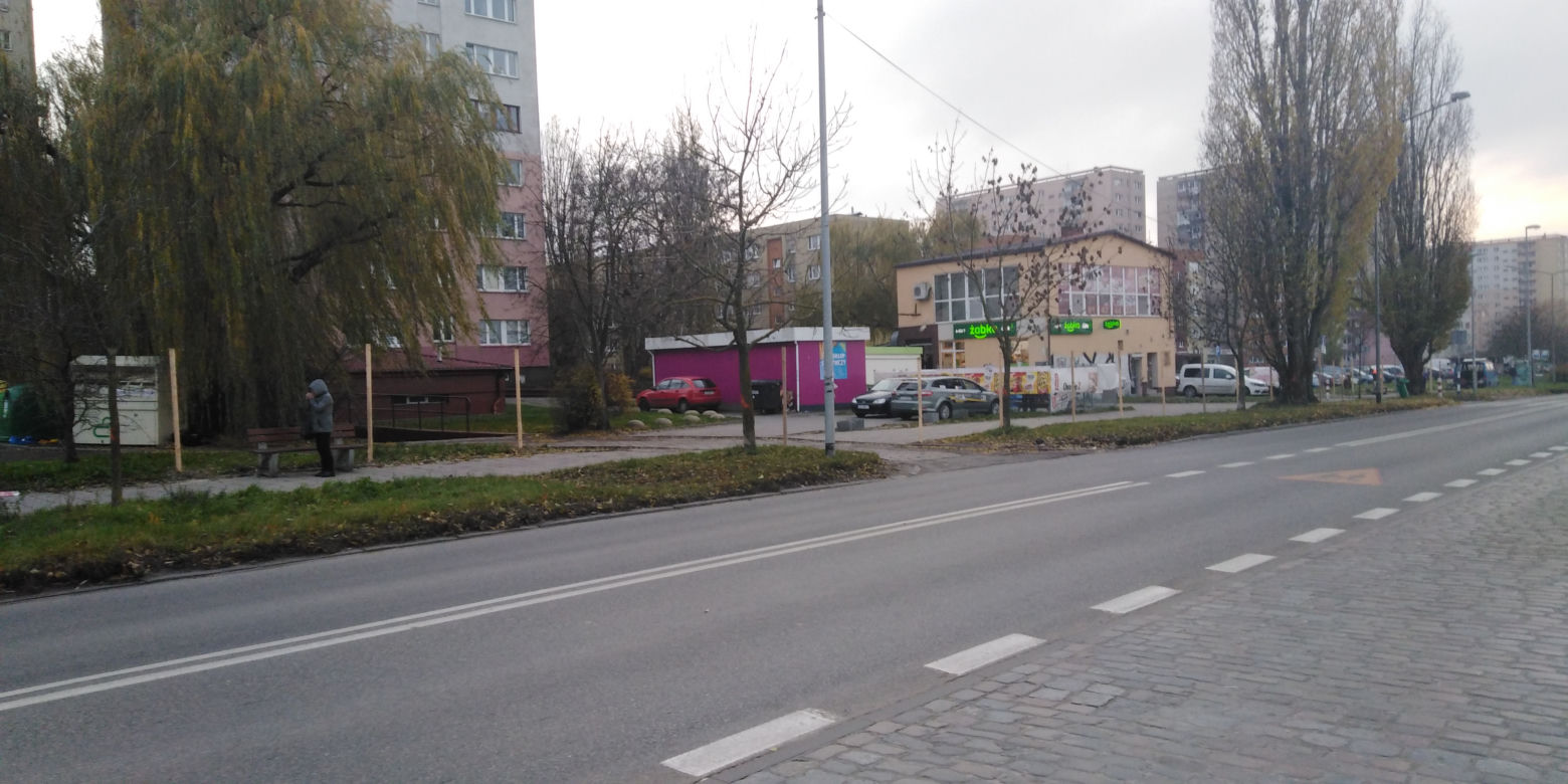 Ulica Szafera w przeddzień rozpoczęcia przebudowy